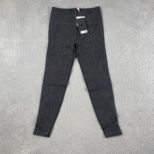 Fabletics Women's Large Black Sparkle Seamless High-Waisted Lurex Leggings